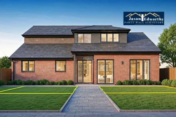 Home extension focusing on boundary line Westminster