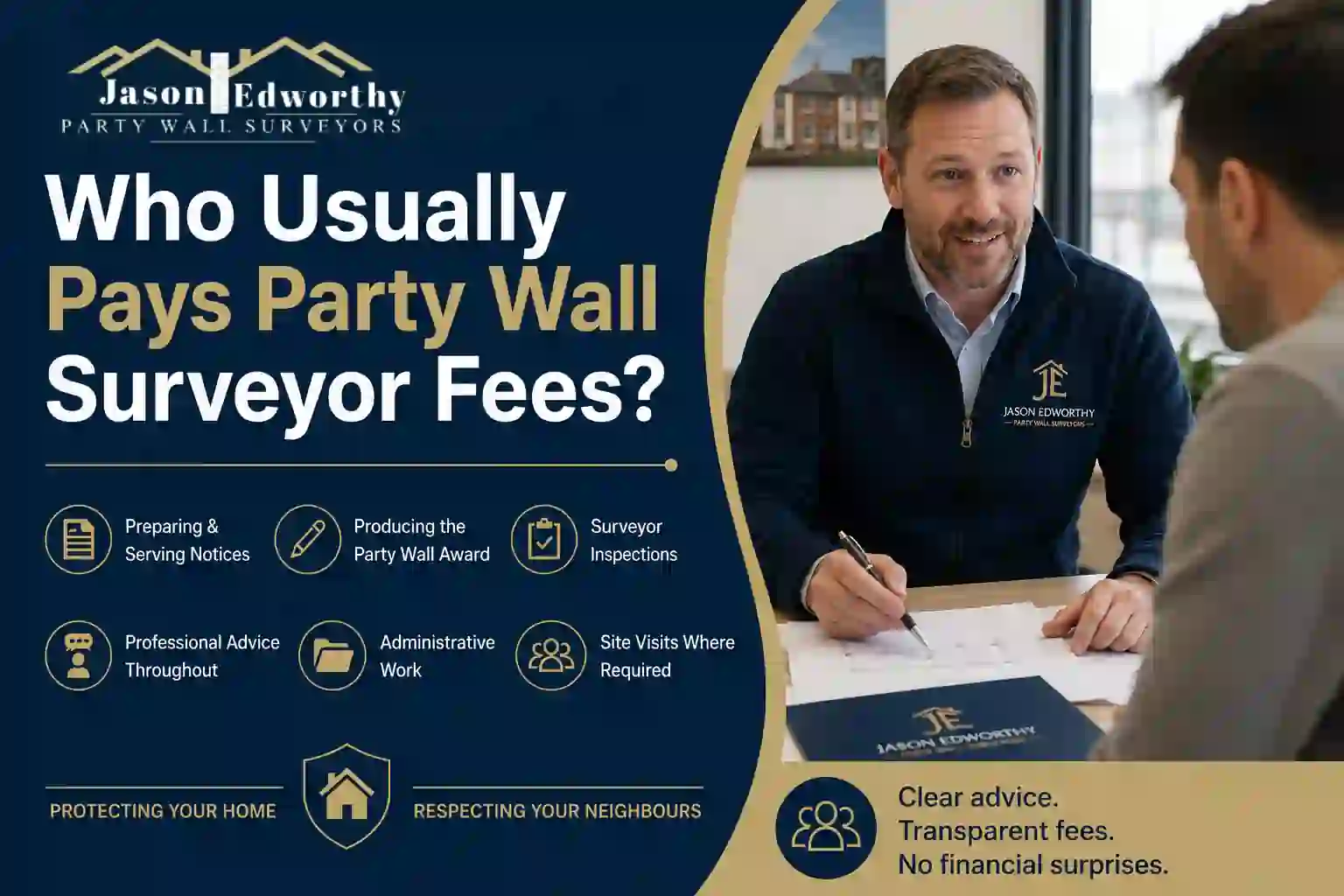 Who Usually Pays Party Wall Surveyor Fees Westminster?